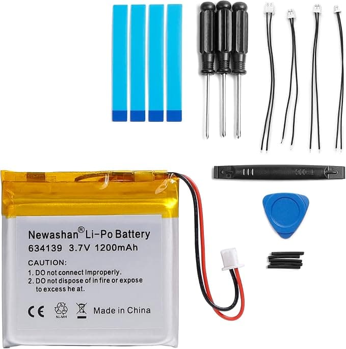 Battery SM-03 SP624038 Compatible with Sony Wireless Bluetooth Headphones WH-1000XM3 WH-1000XM4 WH-XB900N WH-CH710N/B WH-H910N 1200mAh 3.7V Li-ION Lipo Battery - Image 1
