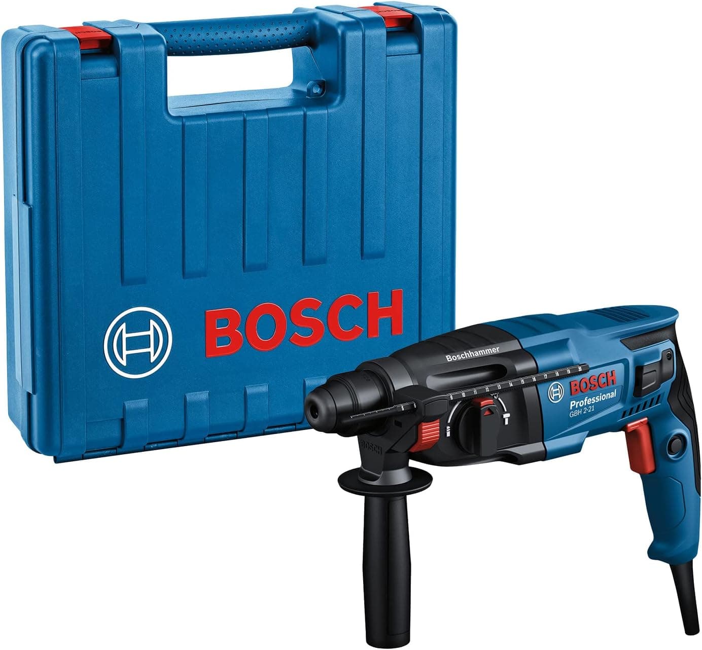 Bosch Professional Bosch Professional hole punch GBH 2-21 (with SDS plus, auxiliary handle, cloth, depth stop, case)