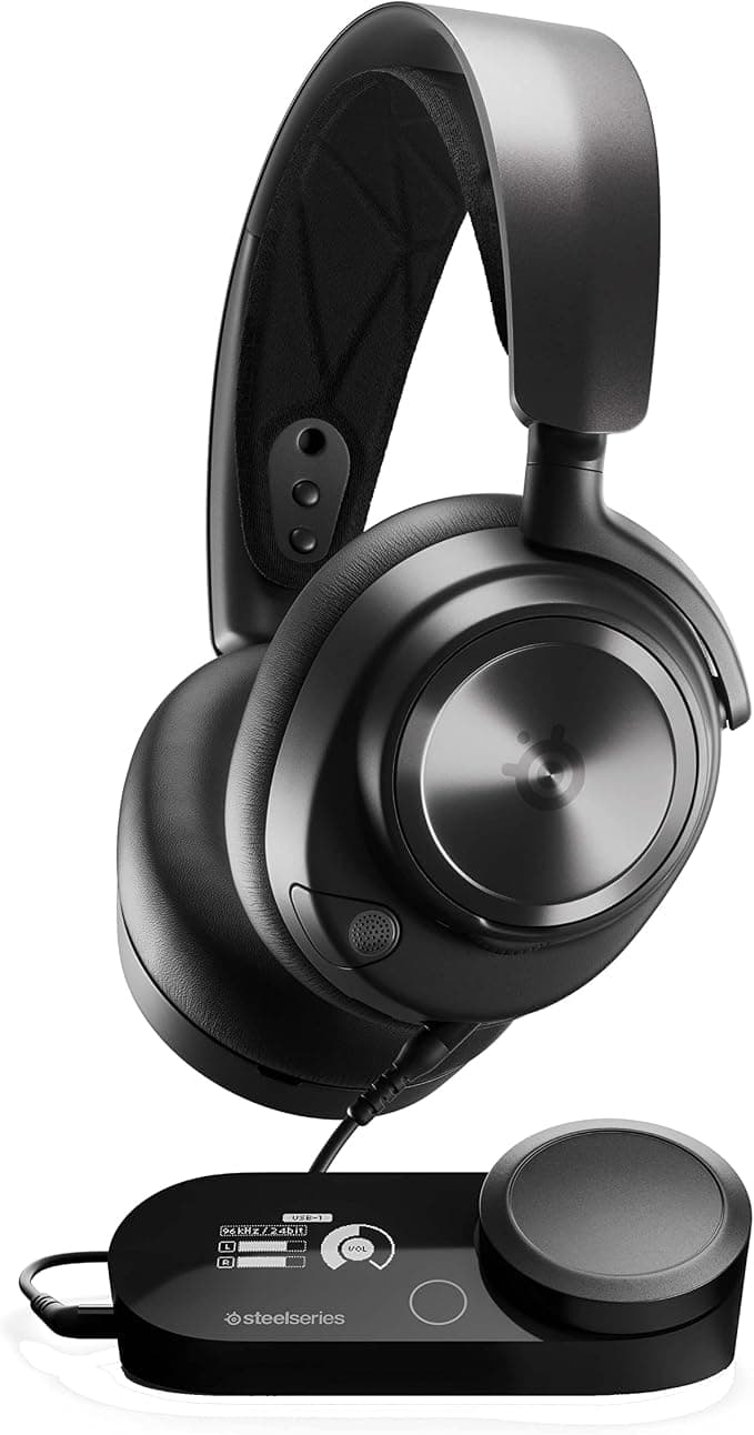 SteelSeries Arctis Nova Pro Multi-System Gaming Headset - Hi-Res Sound - 360° Space Sound - GameDAC Gen 2 - Micro ClearCast Gen 2 - PC, PS5, PS4, Switch - Image 1