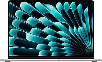 Apple MacBook Air 15 inch Laptop with M4 Chip: Designed for Apple Intelligence, 15.3-inch Liquid Retina Display, 16GB Unified Memory, 256GB SSD Storage, Touch ID, Silver