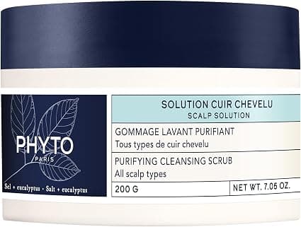 Phyto Paris Purifying Cleansing Scrub Solution 200 g – Scalp Scrub with Sea Salt and Eucalyptus – Purifies, Exfoliates and Rebalances for Light and Shiny Hair - Image 1