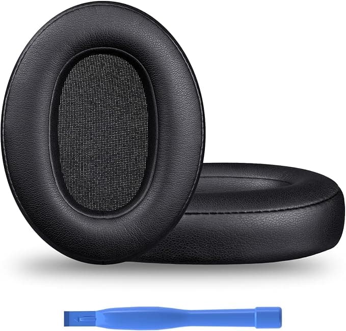 Replacement Ear Pads for Sony WH-XB900N/WH-CH710N/WH-CH720N/WH-RF400/MDR-RF895RK Headphones by MMOBIEL - Memory Foam and Protein PU Cushion - Replacement Ear Pads - Black