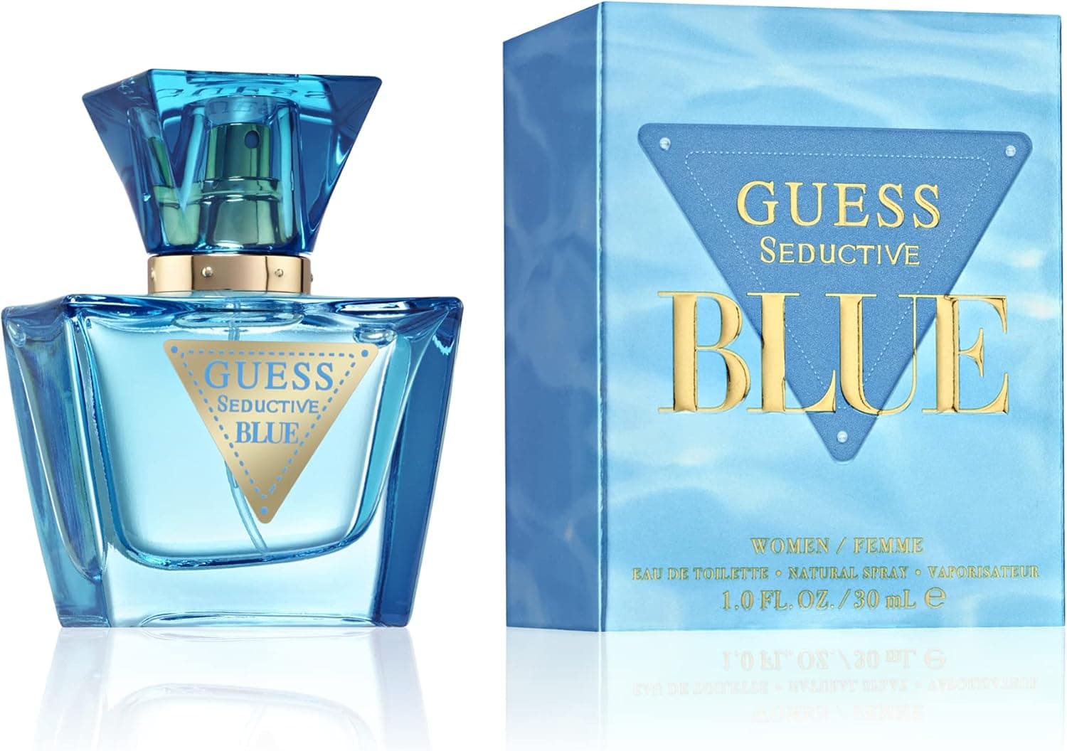 Guess GUESS Seductive Blue, Eau de Toilette pour Femme, Parfum Floral et Fruitée, Senteur Fraîche et Addictive, Longue Durée
