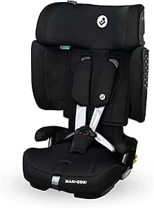 Maxi-Cosi Nomad XL Plus, Foldable Car Seat, 15 Months - 12 Years, 76-150 cm, Portable Travel Car Seat, G-CELL Side Impact Protection, Travel Bag, Authentic Black