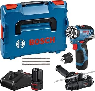 Bosch Professional 12V System perceuse-visseuse sans-fil GSR 12V-35 FC - FlexiClick System (avec 2 x GBA 3,0 Ah, chargeur GAL 12V-40, 2 adaptateurs FlexiClick, set d’acc., L-BOXX) - Amazon Exclusive