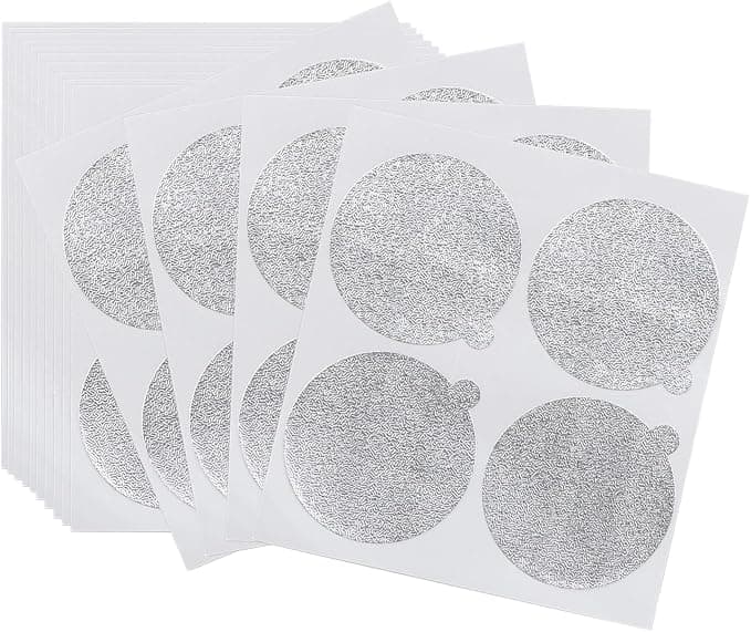 160 Pcs 37mm Self Adhesive Aluminum Foil Lids for Espresso Capsules, Aluminum Foil Lids Compatible with Nespresso Coffee Capsule Reusable Coffee Pods - Image 1