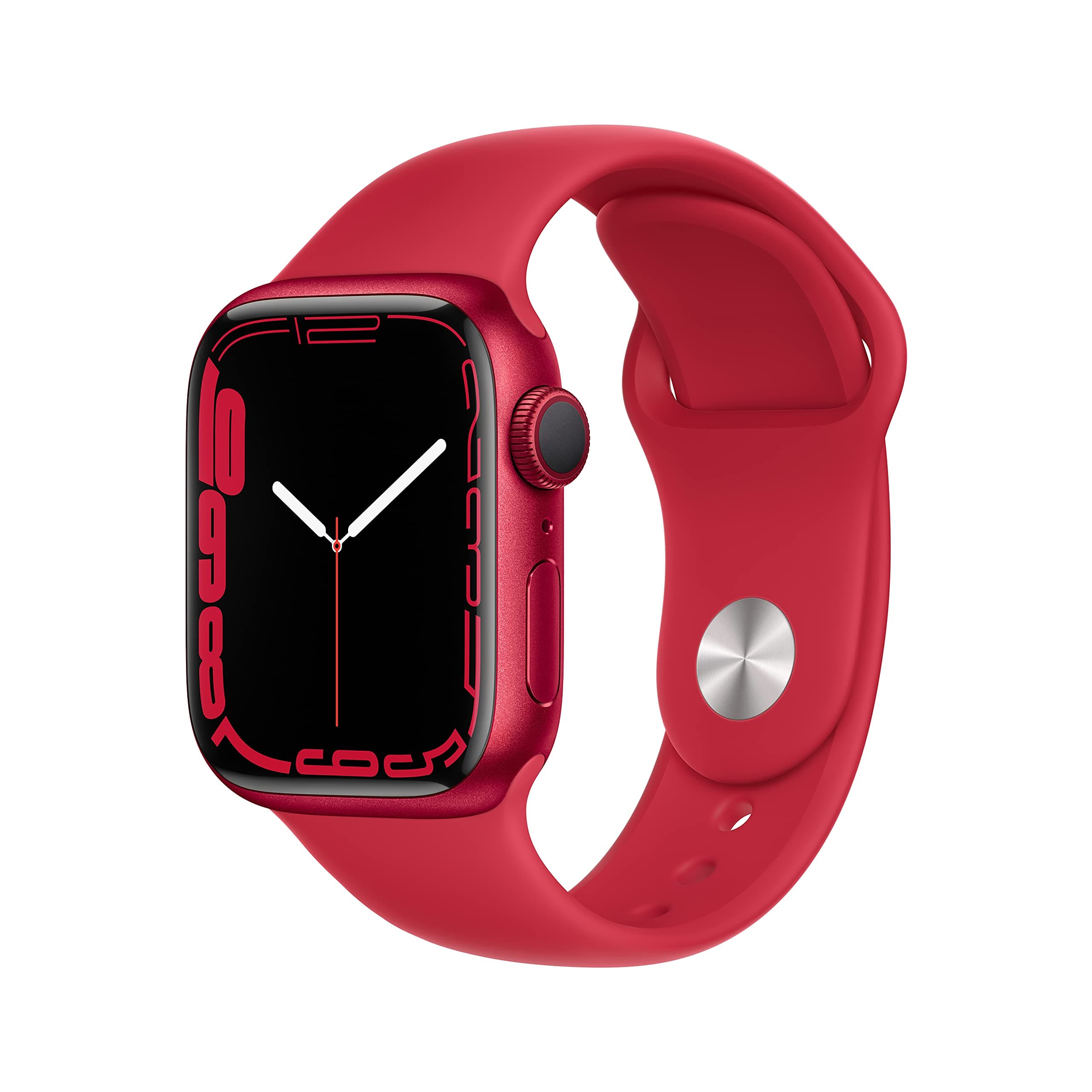 Apple Apple Watch Series 7 (GPS, 41mm) - Red Aluminum Case with Red Sport Strap (Refurbished)