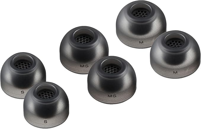 Samsung AZLA SednaEarfit MAX TWS 6 Wireless Earbuds Tips - Replacement Noise Cancelling Eartips Compatible with Sony, Samsung, Sennheiser and Devialet (Dark Grey, S-MS-M)