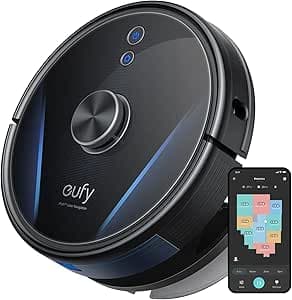 eufy by Anker RoboVac LR30 Hybrid Robot Vacuum Cleaner, Ultra Powerful Suction 3000 Pa, iPath™ Laser Navigation, Multi-Stage Mapping, Controllable Water Tank, Alexa Compatible