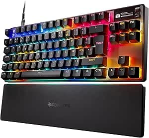 SteelSeries Apex Pro TKL Gen 3 - Gaming-HyperMagnetic Keyboard - OmniPoint 3.0 - Adjustable Actuation - Quick Triggery-Ready Presets - Quick Touch/SOCD - OLED -FR Layout AZERTY