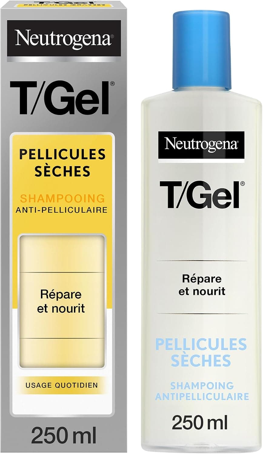 Neutrogena | Anti-dandruff T/Gel Dry Dandruff Shampoo (250ml bottle) – Shampoo for dry and damaged hair – Repairing and nourishing hair care for daily use - Image 1