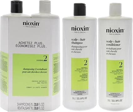 Nioxin System 2 Scalp Therapy Conditioner Duo for Unisex 96 g Cleaner and Conditioner 1000 ml - Image 1
