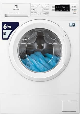 Electrolux EW6S526W SensiCare Washing Machine, Free Installation, Front Load, Stainless Steel, 6 kg, 14 Programs, Normal, Heavy Duty, Delicates, Quick Wash, Rinse, etc.          [Energy Class B]