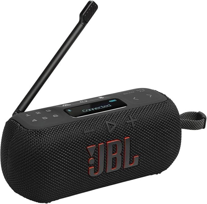 JBL Tuner 3 Portable Dab/Dab+/FM Radio with Bluetooth, 6 Presets, 15 Hours Battery Life, IP68 Waterproof, Auracast Multi-Speaker Connection, Compatible with JBL Portable App, Black - Image 1