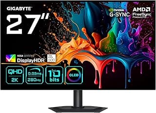 MO27Q28G 27" QHD OLED Gaming Monitor - 2560 x 1440, 280Hz, 0.03ms, 335CD/m², Display HDR True Black 500, HDMI 2.1, DisplayPort 1.4