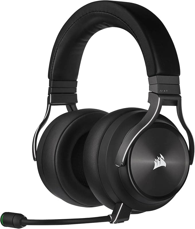 Corsair Virtuoso RGB Wireless XT Multiplatform Gaming Headset with Bluetooth Dolby Atmos Omnidirectional Microphone Compatible iCUE PC Mac PS5 PS4 Nintendo Switch Mobile - Slate - Image 1