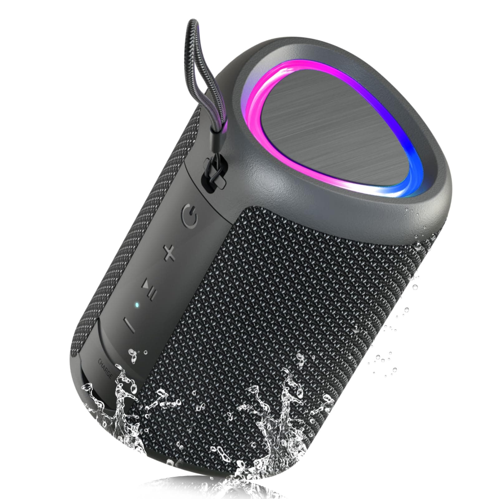 Portable Bluetooth Speaker Mini Wireless Speaker 15W Bluetooth 5.3 Powerful Speakers with Pairing TWS 2500mAh 30m 3 Lighting Effects IPX5 AUX TF Card Parties Parties Outdoor Travel - Image 1
