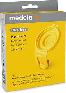 Medela Hands free membrane, 2 silicone membranes, hands free pump accessories, hands free collection cup accessories