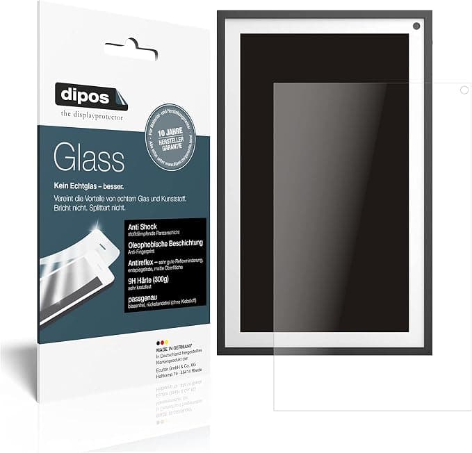 dipos I Protection ecrán Mat Compatible avec Amazon Echo Show 15 (2021) Verre Souple Film Protecteur 9H - Image 1
