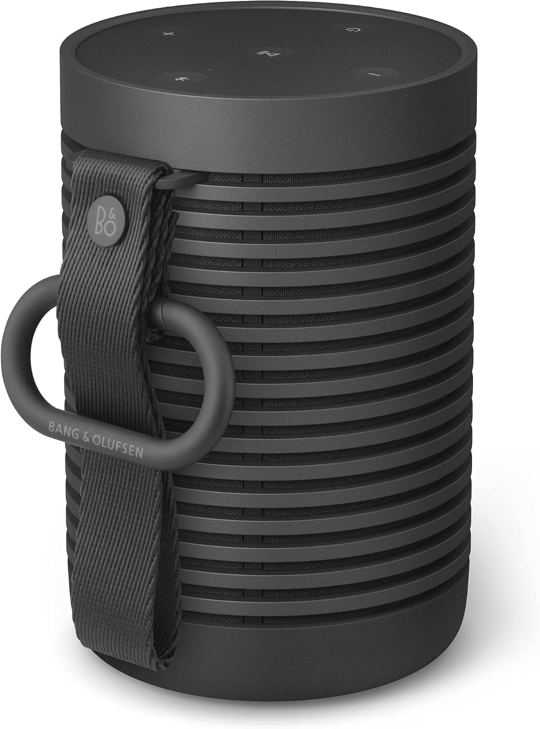Bang & Olufsen Beosound Explore Portable Bluetooth Speaker Waterproof IP67, Powerful Wireless Speaker for Outdoor, Home and Travel, 360° Sound and Up to 27 Hours Battery Life (Black)
