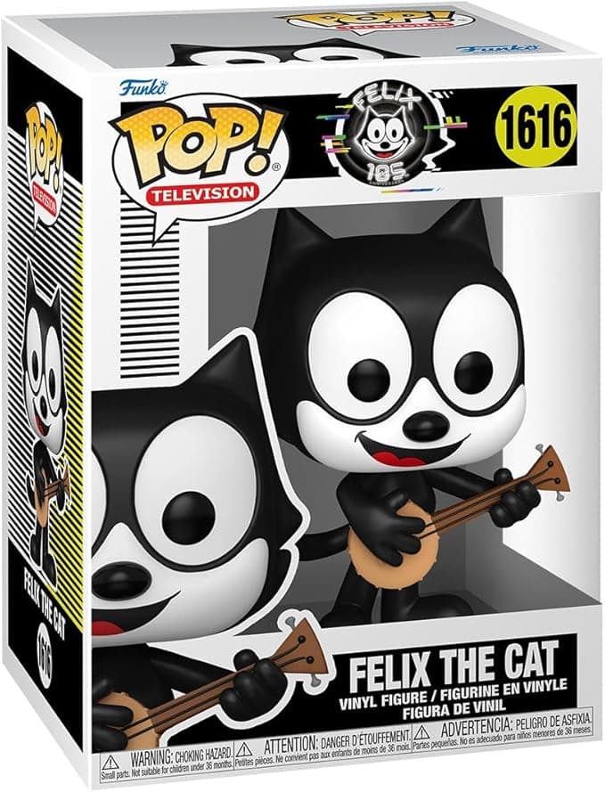 Felix Funko Pop! TV: Felix The Cat 105th - Felix - Collectible Vinyl Figure - Gift Idea - Official Products - Toys for Kids and Adults - Cartoons Fans