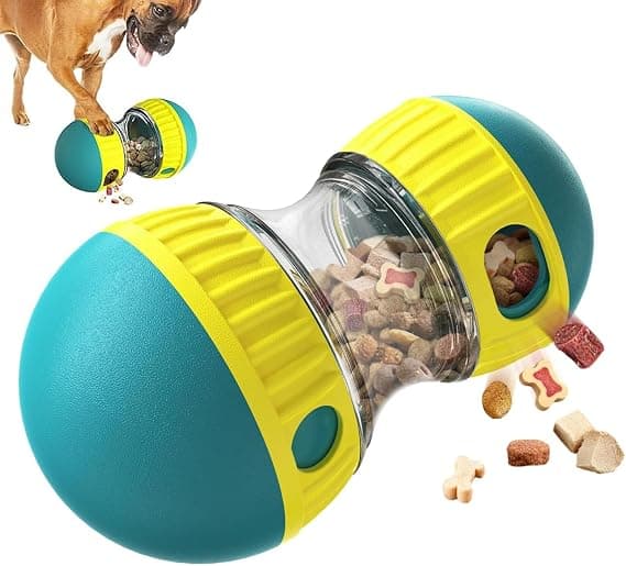 Jouet Interactif, Balle de Nourriture pour Chien Matériau ABS, Balle à Friandises Sûr et Durable, Balles Distributrices de Nourriture Lavable, pour Chiots, Petits Chiens, Ennui