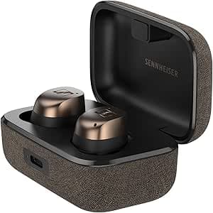 Sennheiser MOMENTUM True Wireless 4 - Smart Earphones with Bluetooth 5.4, Very Clear Sound, Comfortable Design, 30 Hour Battery Life and Adaptive ANC - Copper Black
