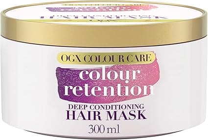 OGX | Colour Retention Hair Mask (300ml jar) - Protective Hair Mask to Prolong Colour - Care Mask to Help Protect Colored Hair