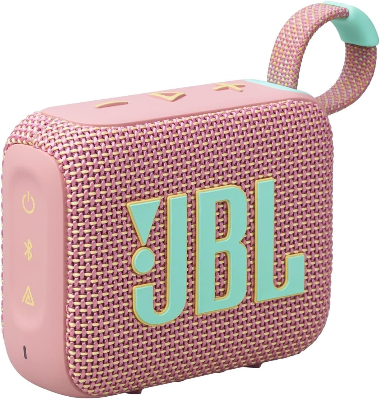 JBL GO 4, Enceinte Bluetooth ultra-portable, son JBL Pro, basses percutantes, 7 heures d'autonomie, fonction Playtime Boost, résistante à l'eau et à la poussière IP67, rose