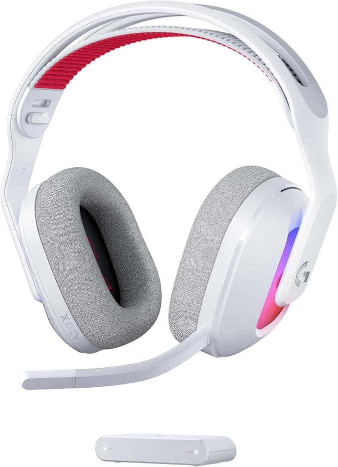 Logitech G Astro A20 X Lightspeed Wireless Gaming Headset for PS5, Xbox, Nintendo Switch/Switch 2, PC with PLAYSYNC Audio Two Systems, Bluetooth, LIGHTSYNC RGB and 48KHz Rod Mic - White - Image 1