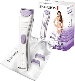 Women's Intimate Trimmer [Precision and Comfort] Bikini Trimmer (Rechargeable, Slim & Lightweight, for Travel, Anti-Irritation, Clogs: 2 and 4 mm, Lithium Battery, Waterproof, Pouch) BKT4000
