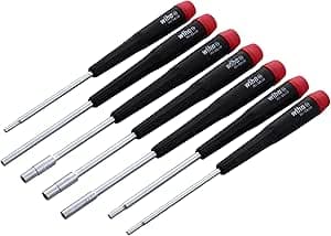 Wiha 26592 Nut Driver Set with Precision Handle, Metric, 7-Piece