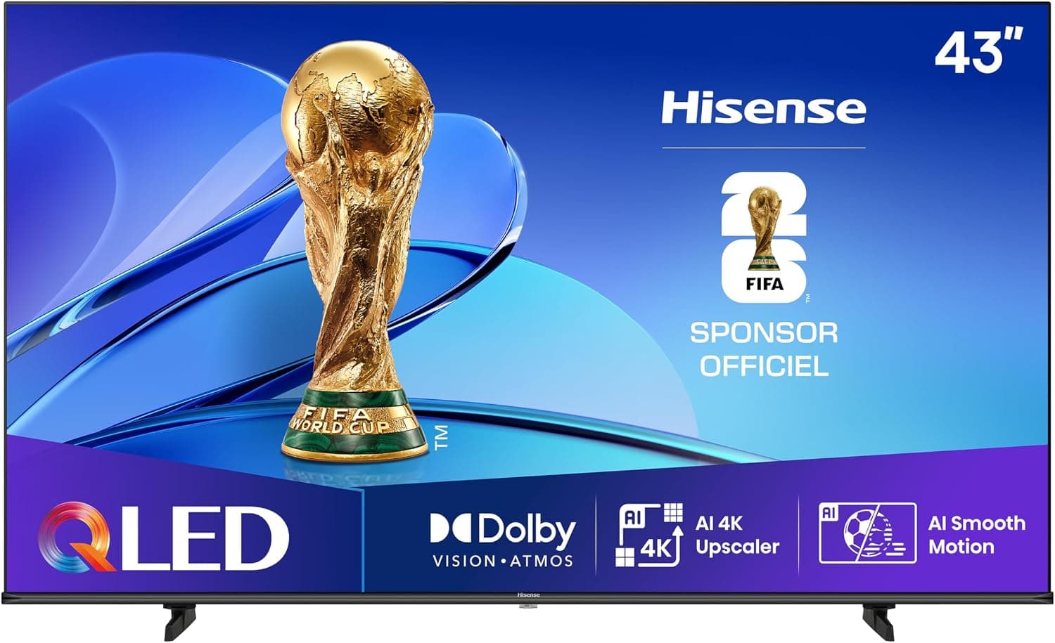 Hisense QLED 43 43E7Q 4K Ultra HD Smart TV VIDAA WiFi Dolby Vision HDMI 2.1 - Image 1