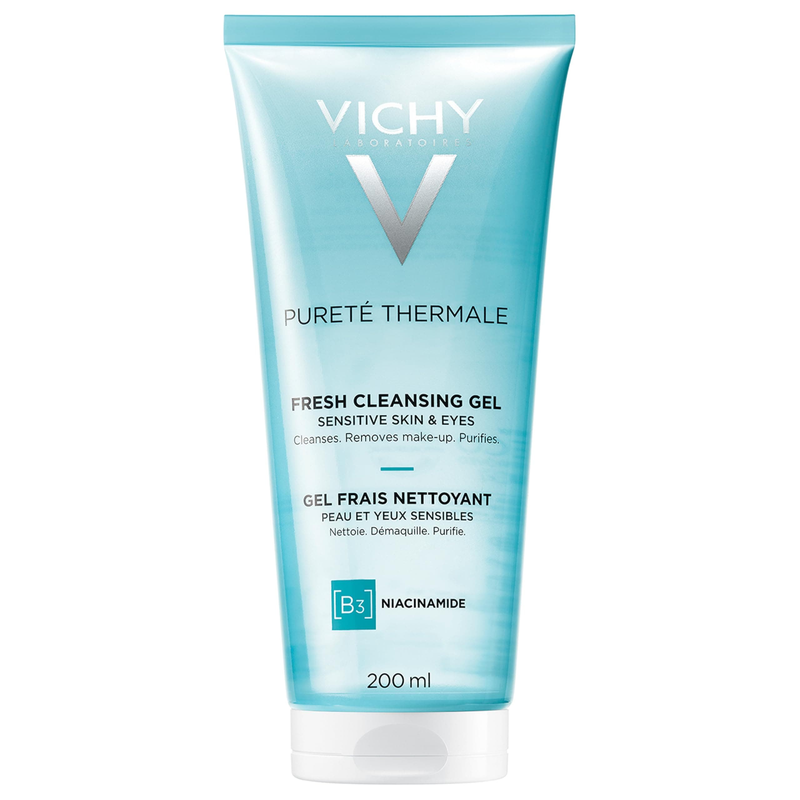 Vichy, Pureté Thermale, Gel Frais Nettoyant, Peau et Yeux Sensibles, Nettoie, Purifie et Hydrate Durablement, Enrichi en Glycérine et en Eau Volcanique de Vichy, 200 ml - Image 10