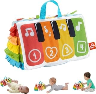 My Piano Sensory Awakening Musical Toy for Baby Flat Stomach and Back Play with Multicolored Light Keys and Music Baby Toy, HND54