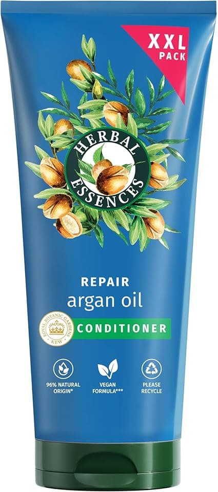 Herbal Essences Repair Conditioner Argan Oil 350ml Damaged Hair Intense Nutrition for Soft and Smooth Hair Natural Origin Ingredients*, Vegan and Not Tested on Animals - Image 1