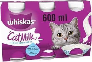 générique WHISKAS – Lait Digeste pour Chatons, Nutrition Douce et Hydratation Optimale (3 x 200ml) - Le Lot De 4