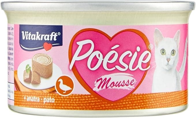 Vitakraft Vitakraft - Poetry Mousse, Fine and delicate mousse for your cat, Duck variety - 85 g