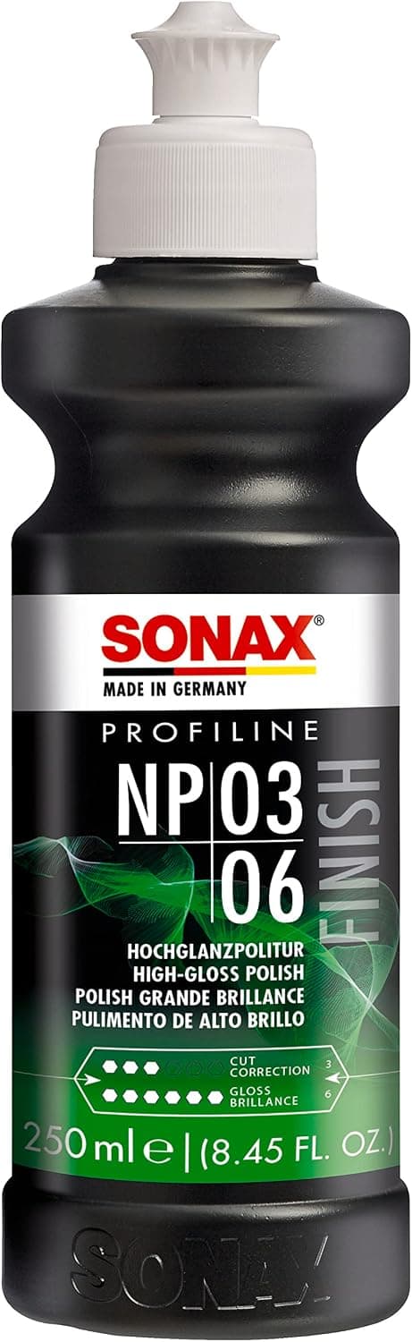 SONAX PROFILINE NP 03-06 (250 ml) polish doux sans hologramme pour peintures neuves et légèrement altérées | Réf: 02081410