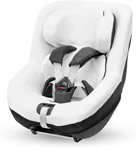 Maxi-Cosi Natural White Organic Cotton Car Seat Cover for Pearl 360, Mica (Eco) and Mica 360 S (Comfort), Soft, Breathable and Moisture Absorbing Materials, Machine Washable