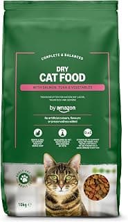 Complete dry food for adult cats, salmon, tuna and vegetables, 1 pack of 10 kg