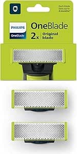 Philips Replacement Blades - PHILIPS - QP220/51 OneBlade - Stainless Steel, 4 Months Use, Double Direction, Waterproof