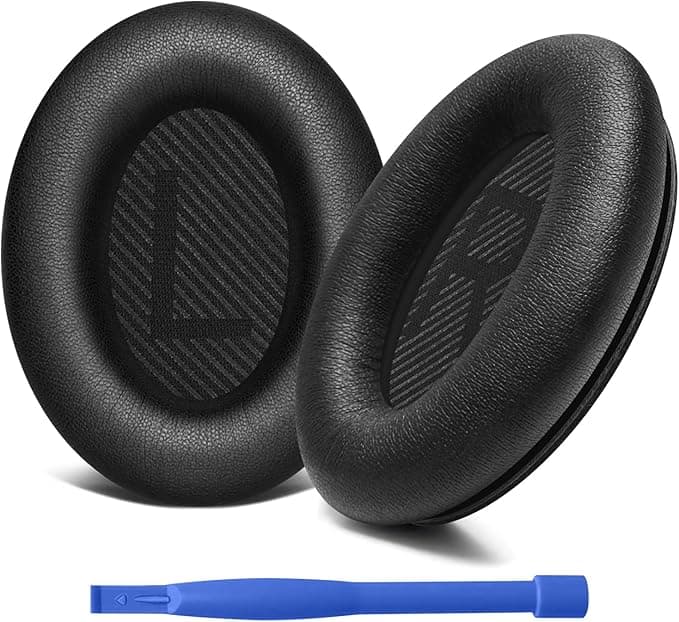AK Bose QuietComfort 35 & QC 35 II Replacement Earpads with Soft Leather and Acoustic Foam for Bose QC 35II/35/15 QC2/AE2