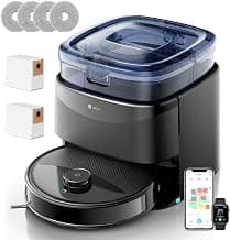 Lefant M3 Max Robot Aspirateur Laveur 20 000 Pa, Station Multifonctionnelle, Double Serpillière Rotative 200 TR/Min & Relevable 9mm, Navigation dToF, Évitement d'obstacles PSD, 220min, 5G/2.4G