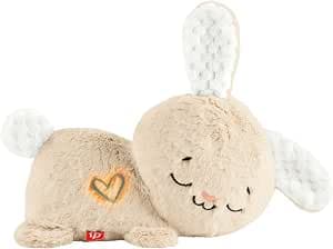 Fisher-Price Soft Toy Night Light My Rabbit Cuddly Soothing Toy with Music Lights and Movement for Newborns HXG97