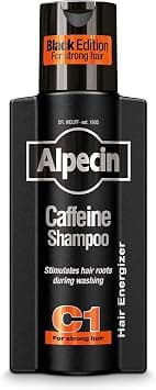 Alpecin Black Shampoo for Men with New Fragrance 250ml | Shampoo for Hair Growth | Shampoo for Men for Natural and Strong Hair - Image 1