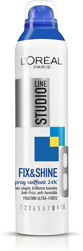 L'ORÉAL PARIS Studio Line Fix & Shine - Ultra-Strong Styling Spray - Hold Up to 24 Hours - Men and Women - 150 ml