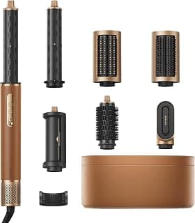 AirStyle Pro 7-in-1 Hair Styling Device, Quick Dry, 2 Rollers, Voluminous Hair, Straightening Brush, Less Frizz, Leather Packaging, Airflow Styling, Magnetic Design