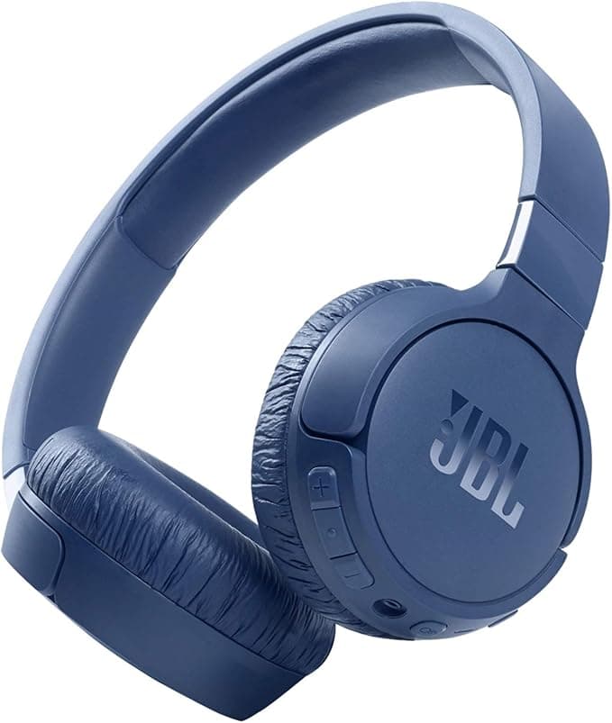JBL Tune 660NC - Foldable Wireless Bluetooth Headphones - with JBL Pure Bass Sound and Active Noise Cancellation - Up to 44 Hours of Battery Life - Blue - Image 1