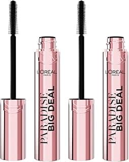 L'Oréal L'Oréal Paris Mascara Paradise Big Deal Noir Volume et Longueur Mascara Intense extensible Smoothfinity Formula Cross Conical Brosse - 2 Mascaras